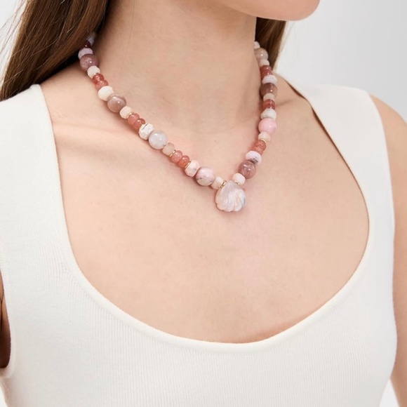 BRINKER & ELIZA Pink Sands Necklace - Picture 3 of 7